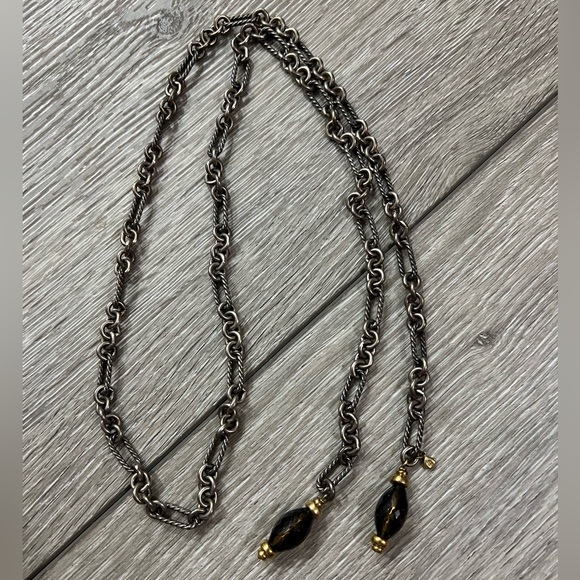 David Yurman Authentic chain lariat necklace - Picture 1 of 5